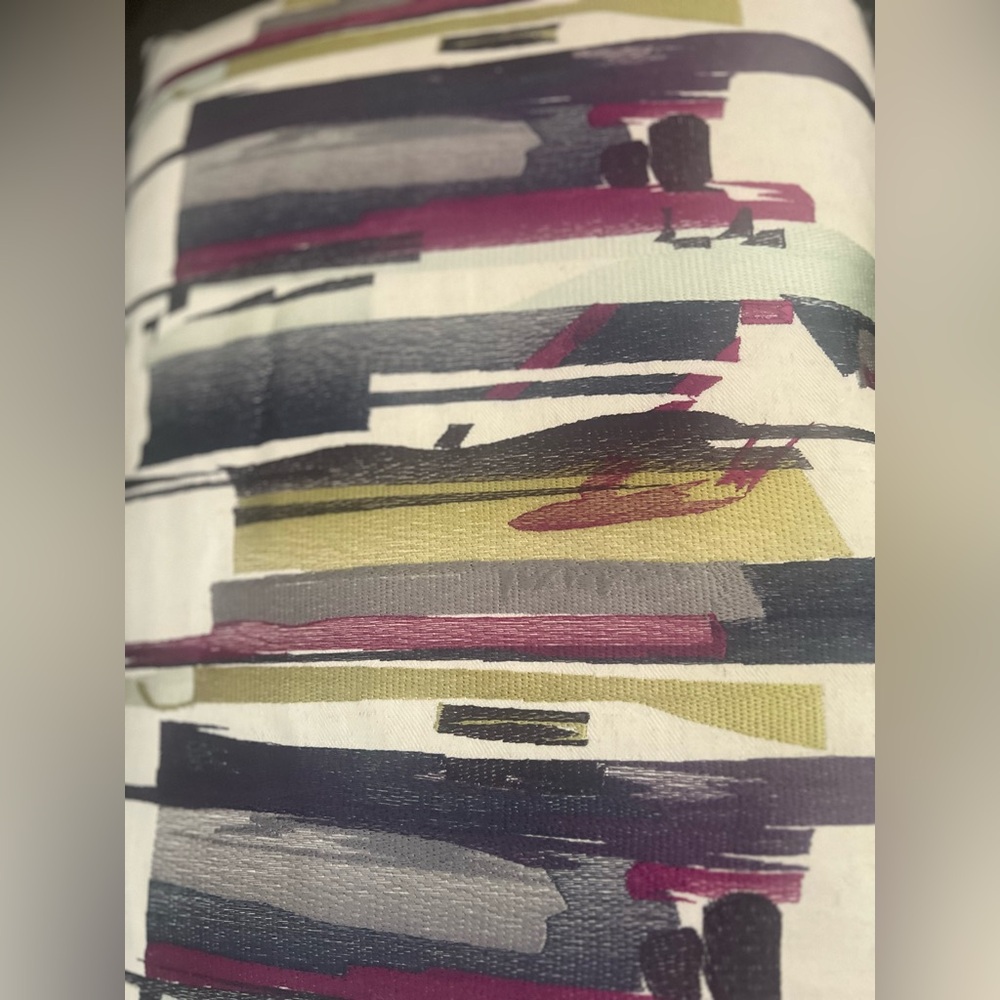 Harlequin - UK designer color strokes elongated accent pillows x2 - Picture 3 of 12